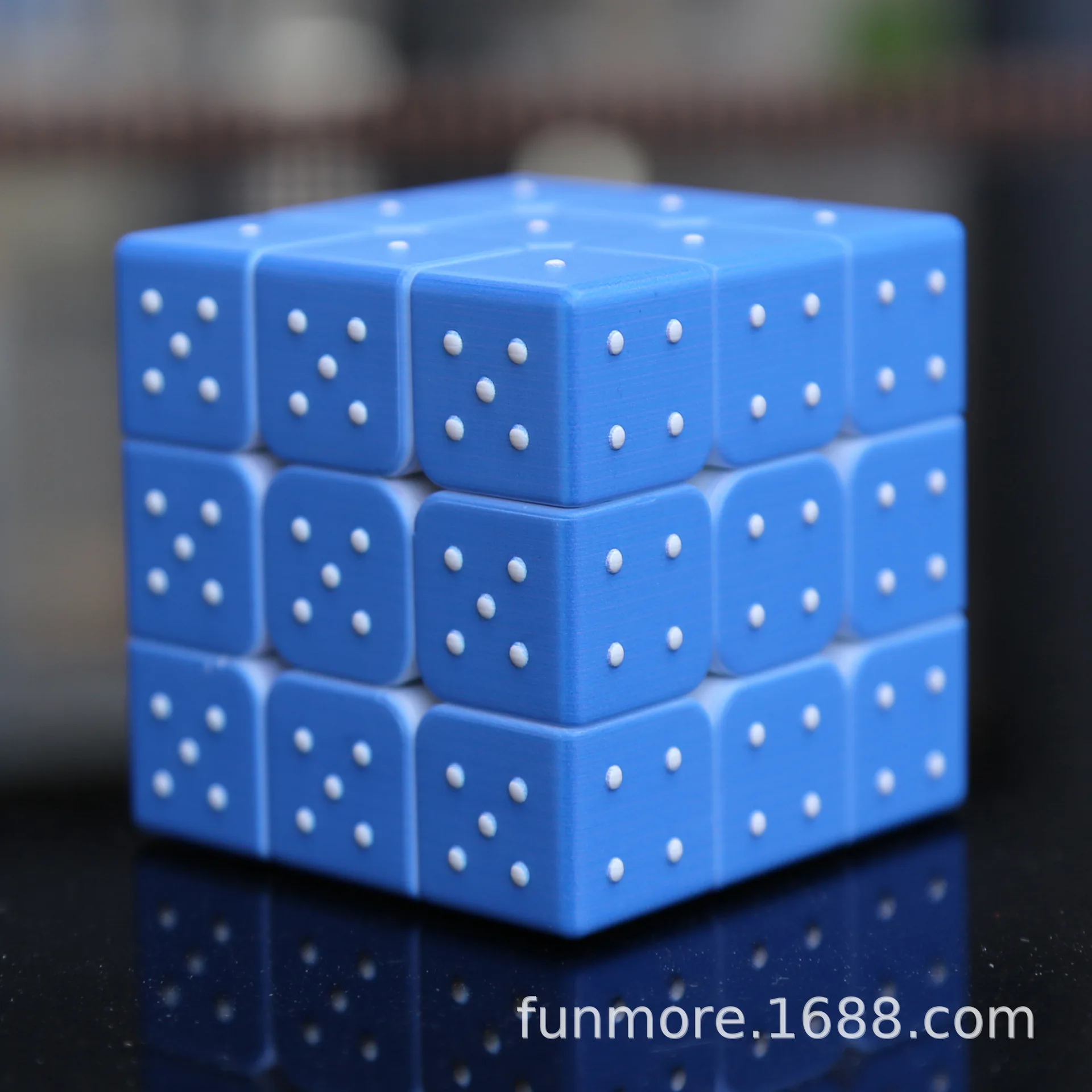 High-End Customizable UV Print Blind Braille Fingerprint Stereo Three Layer Rubik's Cube 3D Relief Cool Rubik's Cube Children'S