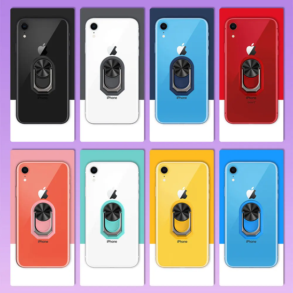 Магнитное кольцо держатель на палец для мобильного телефона iPhone 11 Pro Xiaomi Huawei Samsung