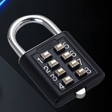 

COHE 8 Digits Password Code Combination Padlock Zinc Alloy Suitcase For Luggage Travel Code Smart Lock Code Keyed Anti-thef Lock