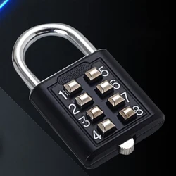 COHE – cadenas à combinaison de Code de mot de passe à 8 chiffres, valise en alliage de Zinc pour bagages, Code de voyage, serrure intelligente à clé Anti blocage 