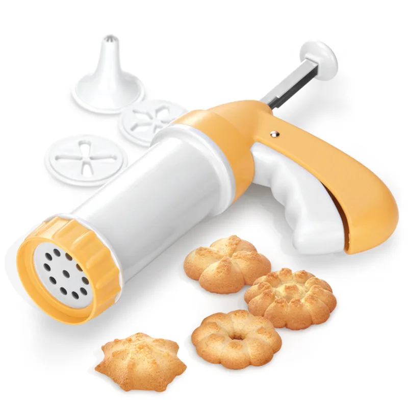 

Baking tools cookie applicator cream applicator cookie DIY mold cookie gun 4 colors random, easy to use