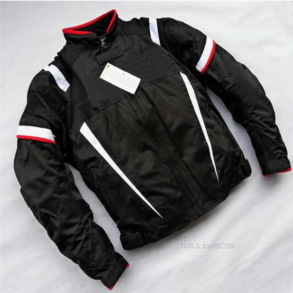 Байкерские куртки с дышащей сеткой для езды на горном велосипеде черного цвета для Yamaha M1 куртка с протектором - Цвет: Красный