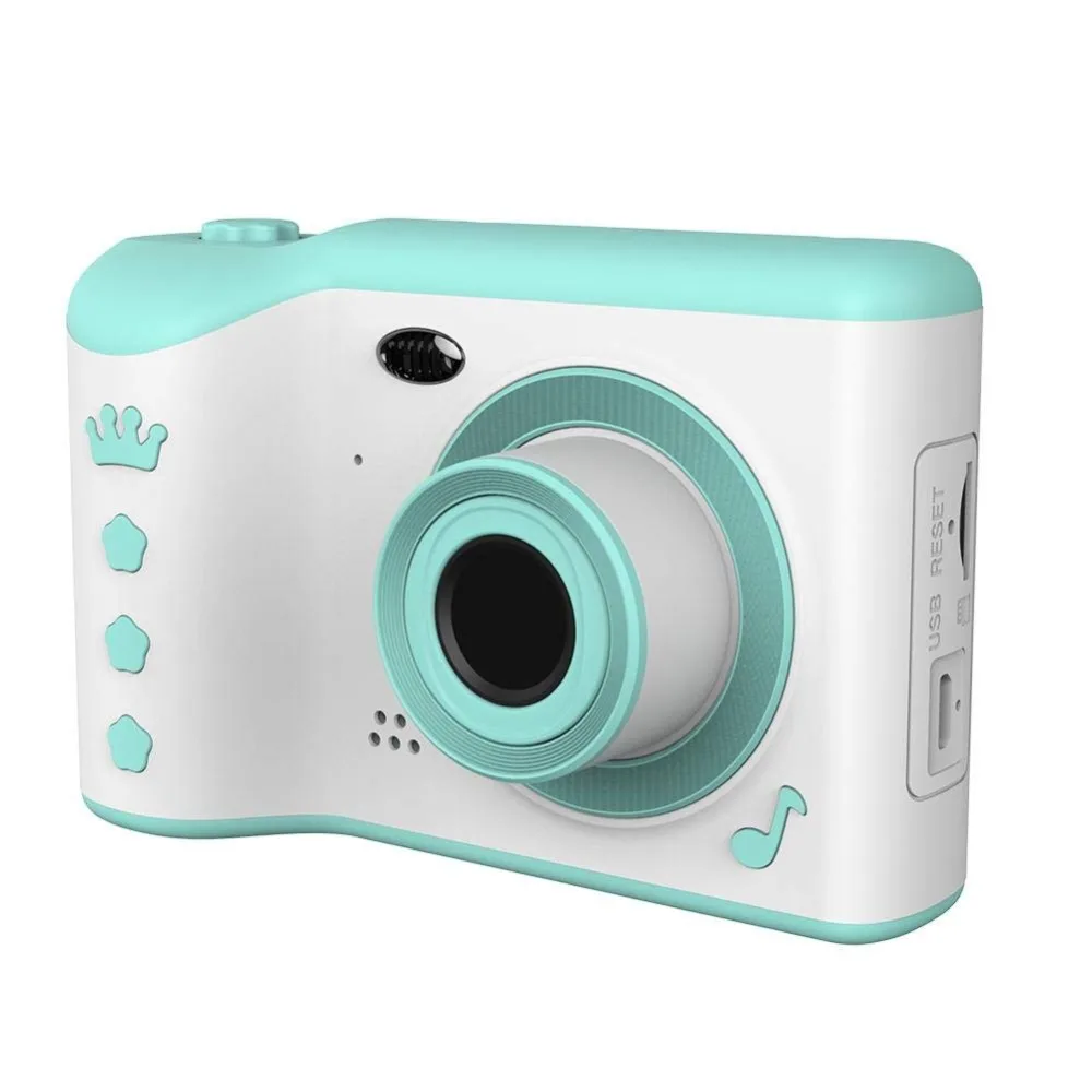 Детская цифровая камера, детская камера, сенсорный экран, видео фото камера для детей, перезаряжаемая камера для малышей с ремешком, 16G SD