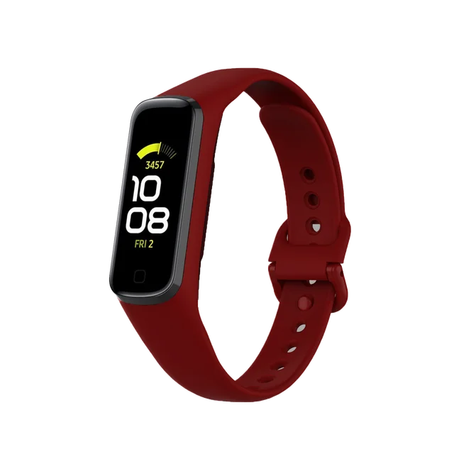 Silicone Sport Band Strap For Samsung Galaxy Fit 2 SM-R220 Watch Bracelet Replacement Watchband Correa For Samsung Galaxy Fit2 Dark Red