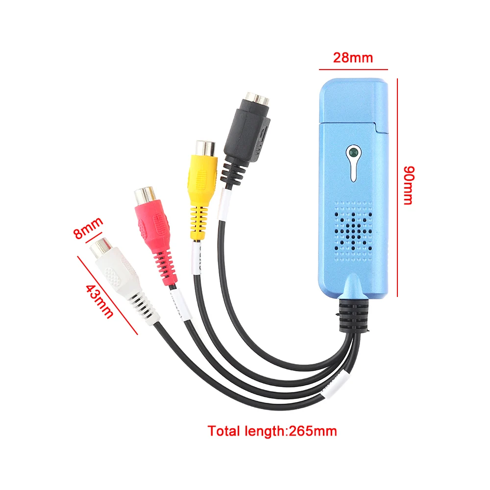 USB2.0 конвертер видеозахвата карта DVD AV Vedio к USB компьютерная Настройка коробка с записью для WinXP 7 8 10/NTSC/PAL/Easycap/DVD