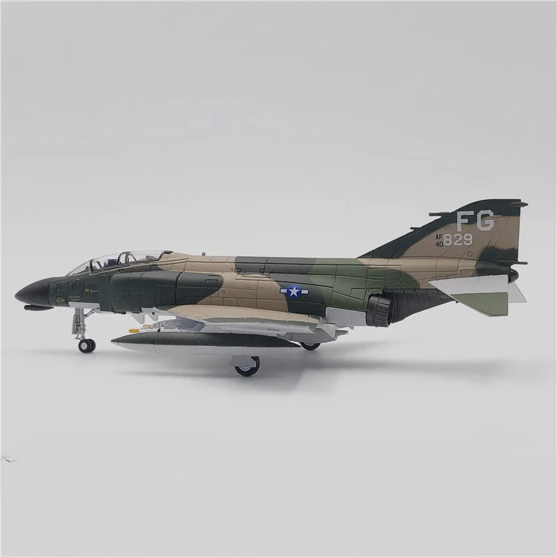 1/100 масштаб военный США Макдоннелл Дуглас F-4C Phantom II истребитель литой металлический самолет модель игрушки для коллекции