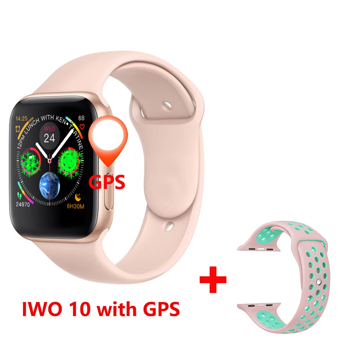 26 44 мм IWO 10 умные часы Bluetooth IWO 9 серия 4 gps Inteligente Brinde умные часы Android для IOS обновление IWO 8 Прямая поставка - Цвет: 26
