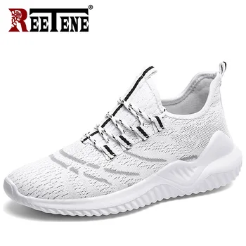 

REETENE Fashion Men Sneakers Lightweight Breathable Male Sneakers Outdoor Running Mesh Sports Shoes Soft Comfort Casual Footwear