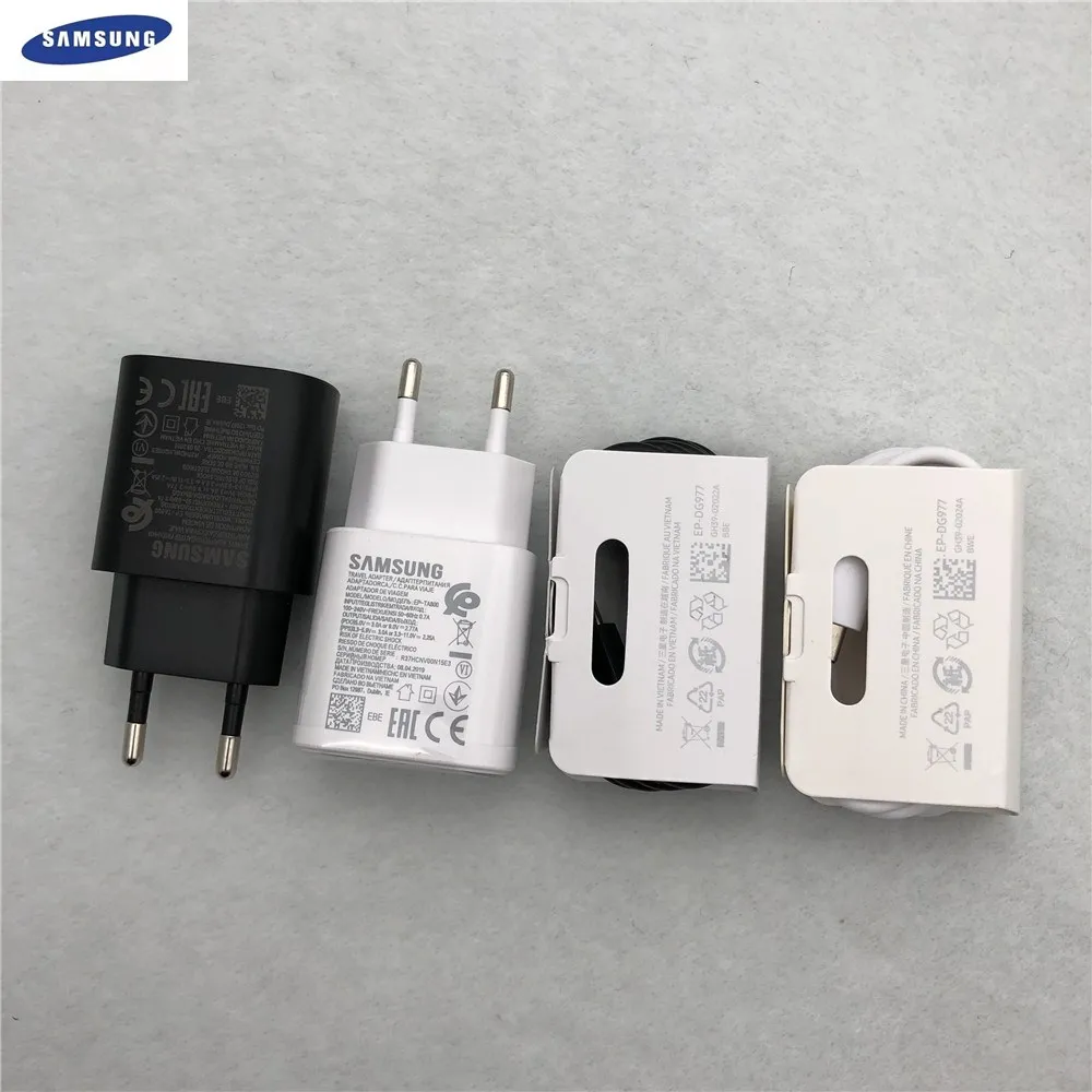 Оригинальный samsung note10 PRO 5g Зарядное устройство ЕС 25W супер быстрое зарядное