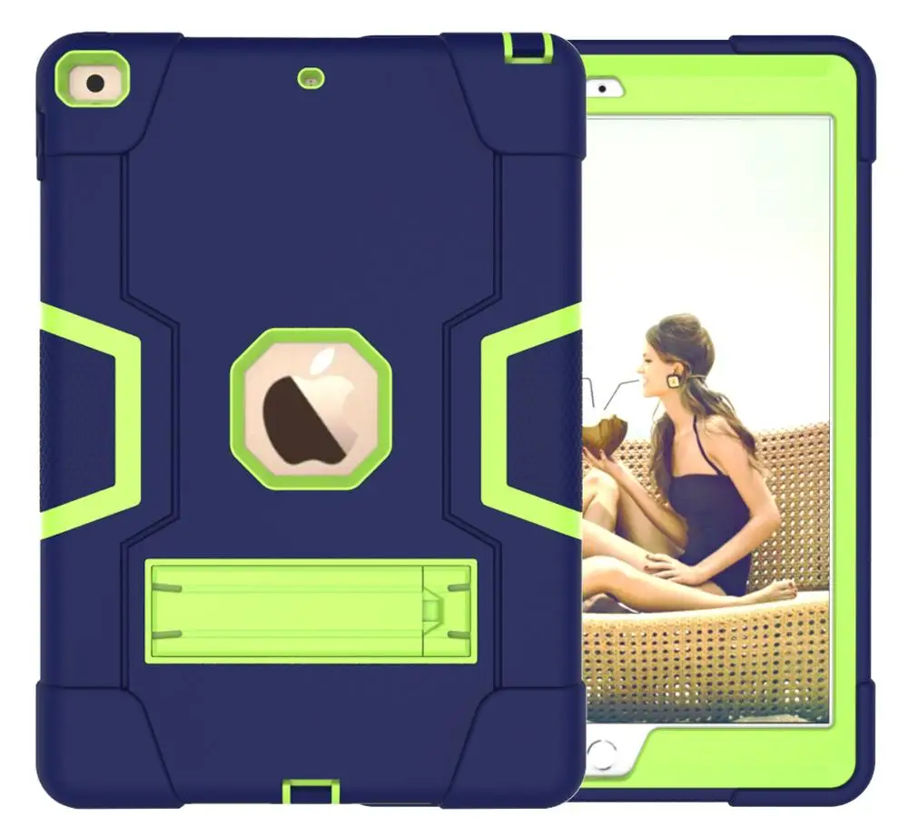 

Shockproof Coque For iPad 10.2 2019 Case A2200 A2198 A2233 Silicon+PC Stand Heavy Duty Cover For iPad 7 10.2 2019 Case