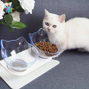 

Pet Bowl Dish Dish Dishes 15 ° Tilt Cat Bowl Stand Height Cat Engineering Design TLSM