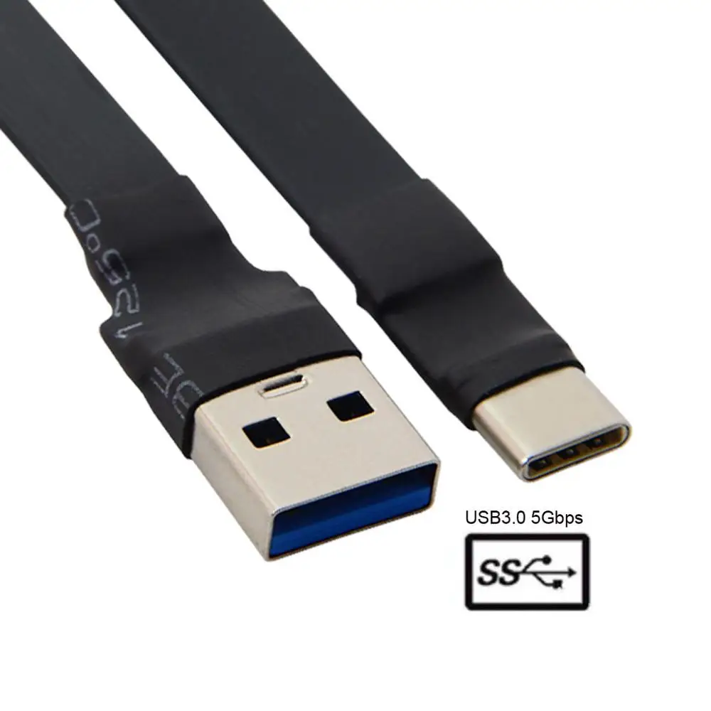 thumbnail image 2 of JSER Yellow USB 3.1 Type C Male Host To USB3.0 Type A Female OTG Flat Slim Fpc Data Cable For Laptop Phone 2 of 9