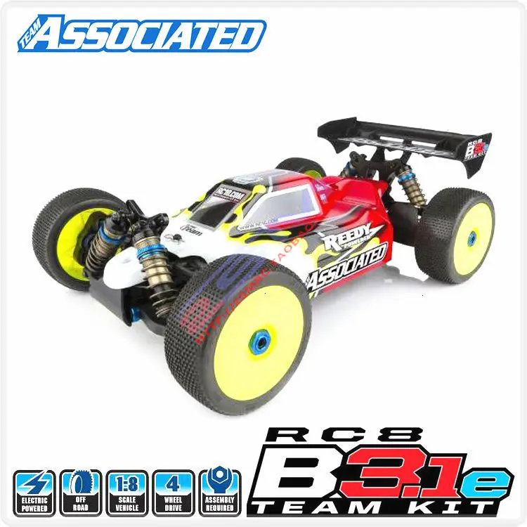 TeamAssociated RC8B3.1e команда в разобранном виде комплект соревнований уровень Электрический 1/8 4WD пульт дистанционного управления багги внедорожная рама