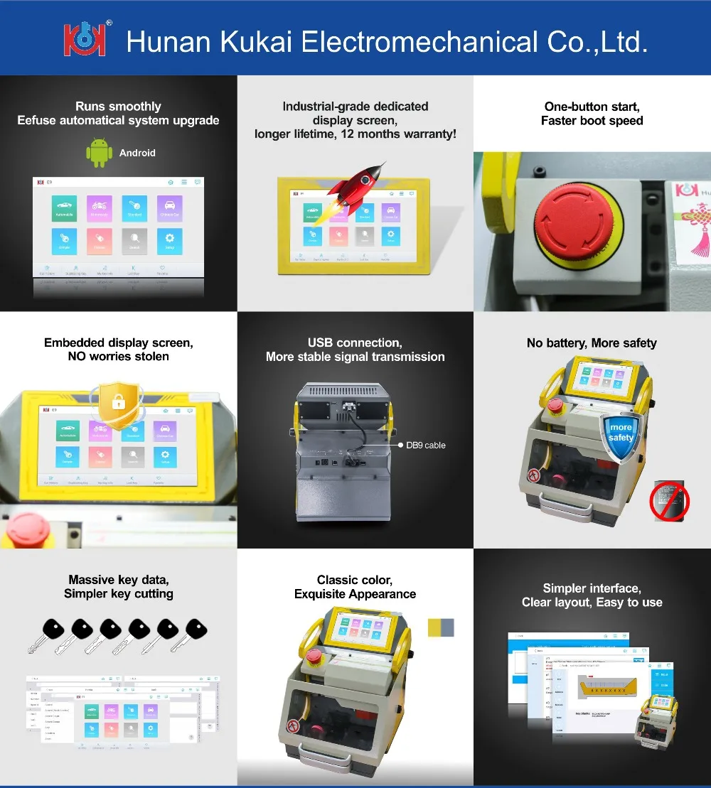 sec-e9 key cutting machine