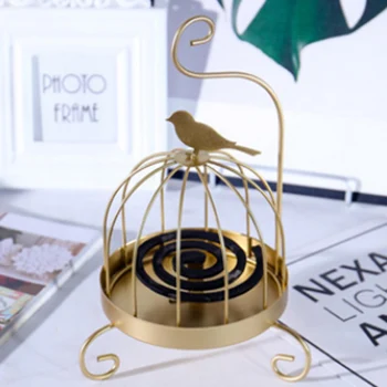 

Rustproof Nordic Candle Rack Hanging Storage Mosquito Coil Holder Cute Retro Home Bedroom Iron Art Portable Easy Use