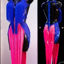 Женское бальное платье для сальсы, ритм для латинских танцев, Румба, США 10, Великобритания 12, розовое танцевальное платье для латинских танцев