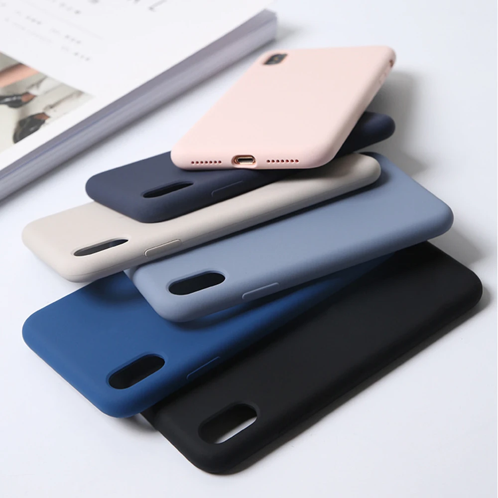 Официальный Стильный силиконовый чехол для iPhone 7/8 6S Plus 5s/SE/X/XS MAX/XR милые яркие цвета, Простые Модные чехлы для телефонов