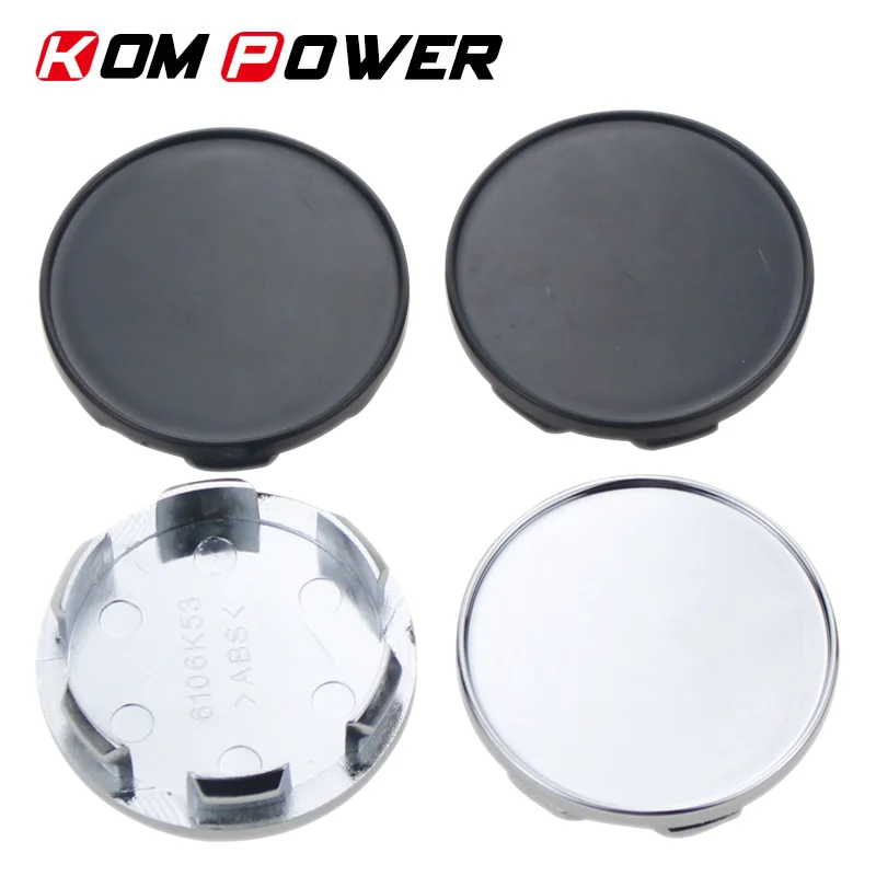 Набор из 4 пустых центральных колпачков с эмблемой 53 мм OD и 48 ID пыленепроницаемый