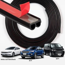 Универсальный 1 метр резиновые автомобильные дверные уплотнительные полосы стикер багажника звукоизоляция водонепроницаемый уплотнительный стикер s автомобильные аксессуары