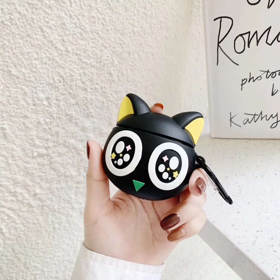 1093 3D чехол для наушников для AirPods 2 чехол силиконовый Рождественский милый мультяшный протектор для наушников/Earbods чехол для Apple Air pods чехол 1 - Цвет: 1093