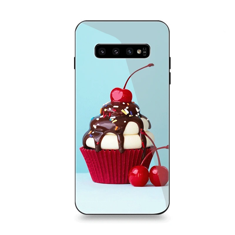 Чехол для телефона Стекло для samsung A70 A50 A30 A40 A20 A60 A10 S7 край S8 S9 S10 Plus Note 8 9 Крышка для торта