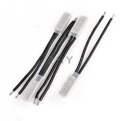 

4 Pieces Bimetal Temperature Control Switch Thermostat 130C N.C KSD9700