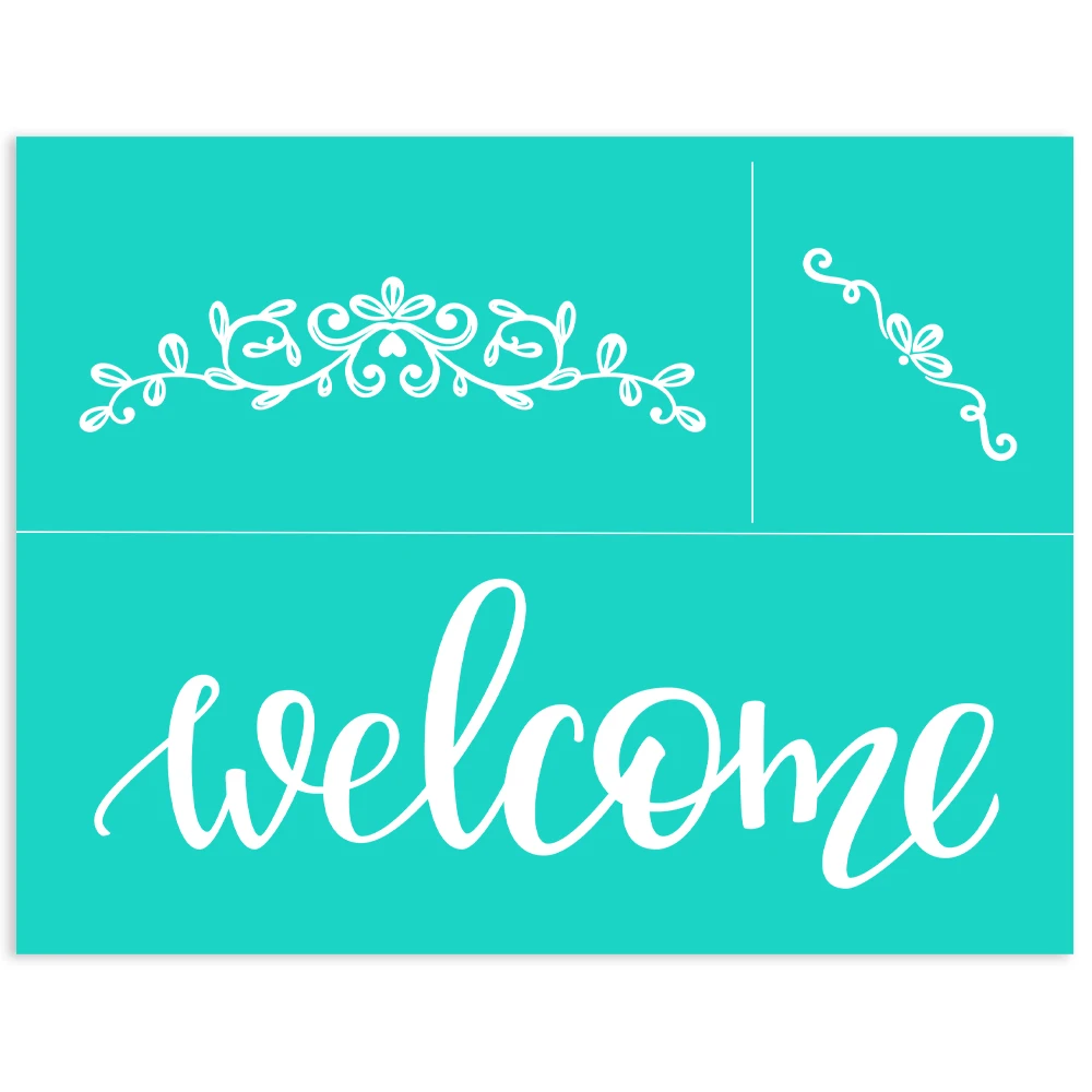 Home Decor Chalk Layering Silk Screen Printing Stencil Mesh Transfer Couture Craft Self Adhesive 8.5x11 Inch | Дом и сад