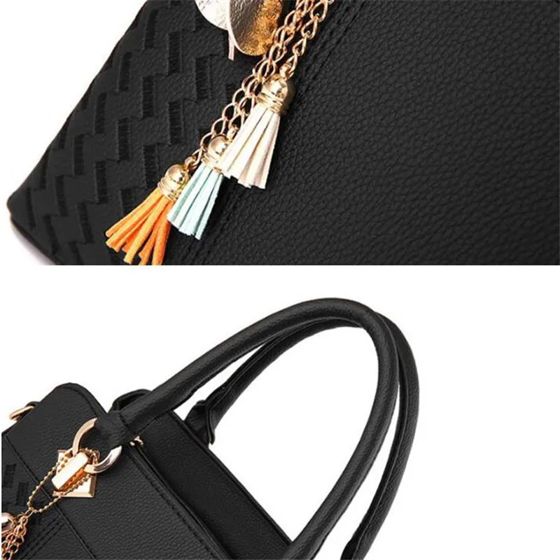 designer crossbody bags Fashion Women Handbags PU Leather Tassel Totes Bag Top-Handle Embroidery Crossbody Bag Shoulder Bag Lady Simple Hand Bags 40#23 wristlet wallet