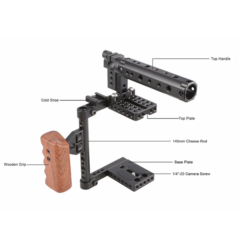 Slr камера клетка кролика ручной стабилизатор для Canon Nikon panasunic лучший стабилизатор для Dslr фото студия набор 1175