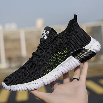 

ROMMEDAL 2019 Summer men Casual Shoes fly weave Breathable Lace Up Male Sneakers Outdoor Sport Men Sport Footwear tennis homme