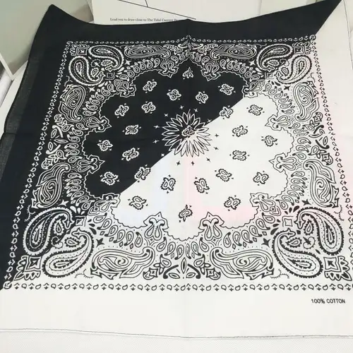 New Fashion Hip Hop 100% Cotton Bandana Square Scarf 55cm*55cm Black Red Paisley Headband Printed For Women/Men/Boys/Girls - Image 47