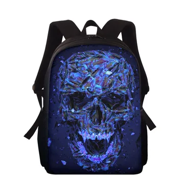 

Skull backpack printed student bag children's backpack anti theft backpack college style multifunctional travel bag