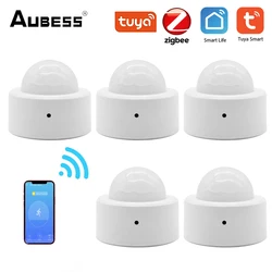 Aubess Zigbee 3.0 Tuya Mini Smart Human Motion Movement Body PIR Transducer Infrared Sensor Detector Smart Life Home Security