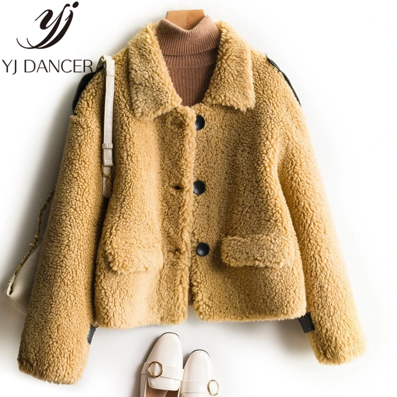 Casual Korean Version New Special Sheep Shearing Faux Fur Coat Female Thicken Lamb Fur Coat Women Short Paragraph ZZZ067