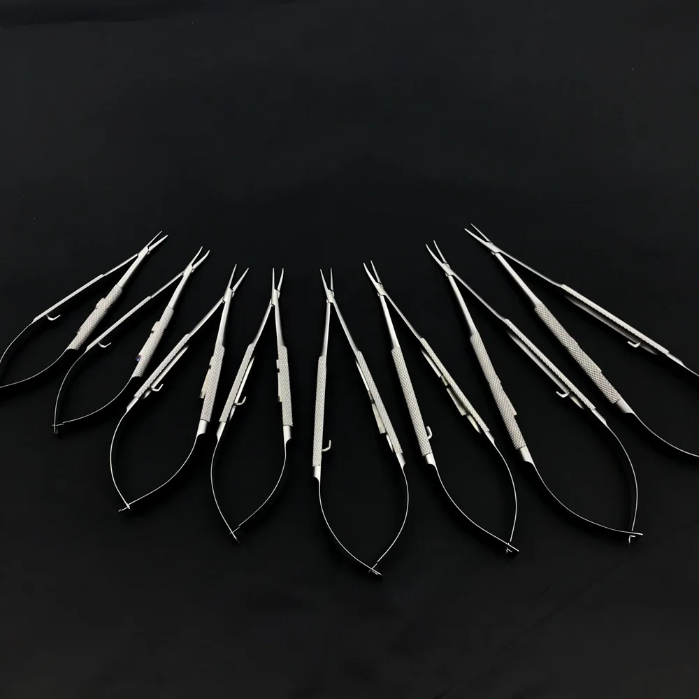 Gran oferta Castroviejo-Porta agujas con cerradura de acero inoxidable, instrumento quirúrgico para dentista, oftalmológico, veterinario gBQLx3Q1ebO