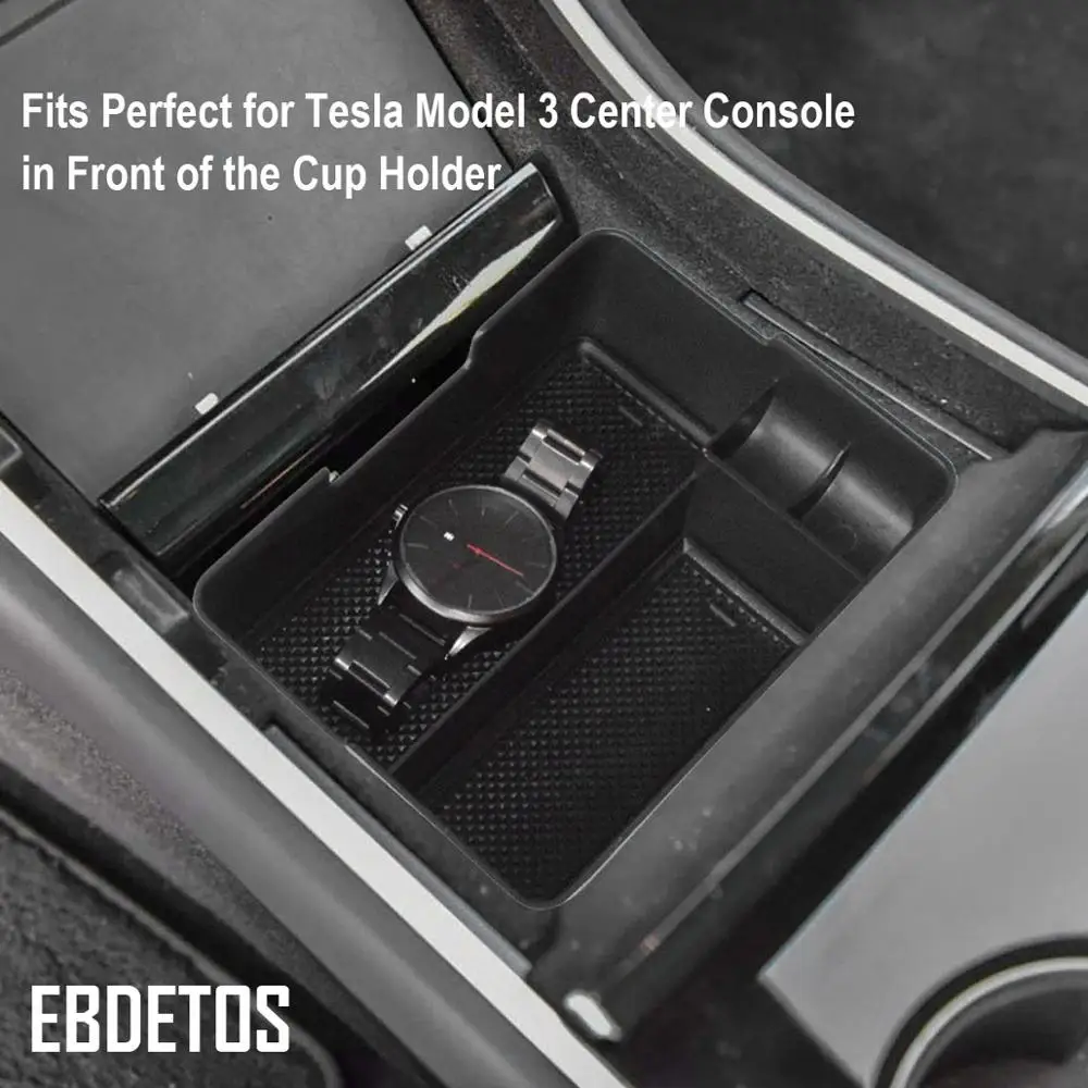 Armrest Secondary Glove Box For Tesla Model 3 Center Console Organizer Tray- Model 3 Stowing Tidying Accessories