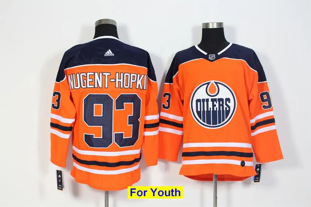 Детские новые молодежные свитера Edmonton Connor McDavid Leon Draisaitl Wayne Gretzky LUCIC NUGENT-HOPKIN - Цвет: Зеленый