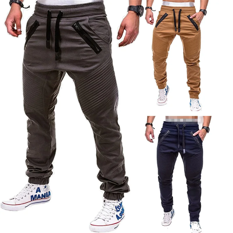 2019 Мужские штаны мужские повседневные брюки джоггеры Мужская одежда с