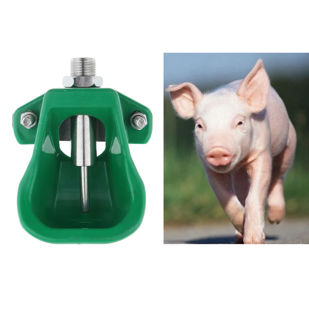 1/2 inch Automatic Drinker Waterer Cups Bowl for Sheep Pig Small Cattle Horses Piglets Livestock Water Drinker