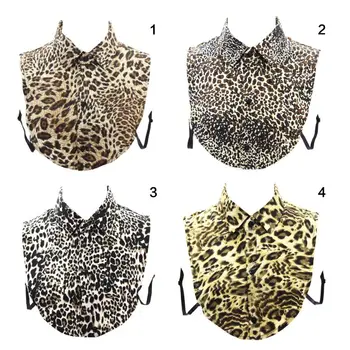 

Fashion Fake Collar Women Leopard Print Faux Collar Detachable Collar Lapel Blouse Ladies Adjust Clothes Accessories
