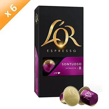 

Café chicoré - 60 capsules Café OR Espresso Sontuoso (Intensité 8) Compatibles Systeme Nespresso