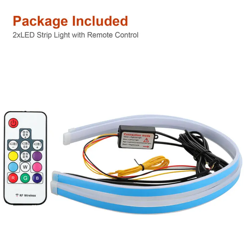 

Daytime Running Led Light Strips Turn Signal Lamp For SUV 12V Universal