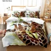 African Animals Giraffe Sunset Bedding Set 3D Duvet Cover Set Bedspread For Boys Girls Kids Home Textiles Microfiber Bedspread 3