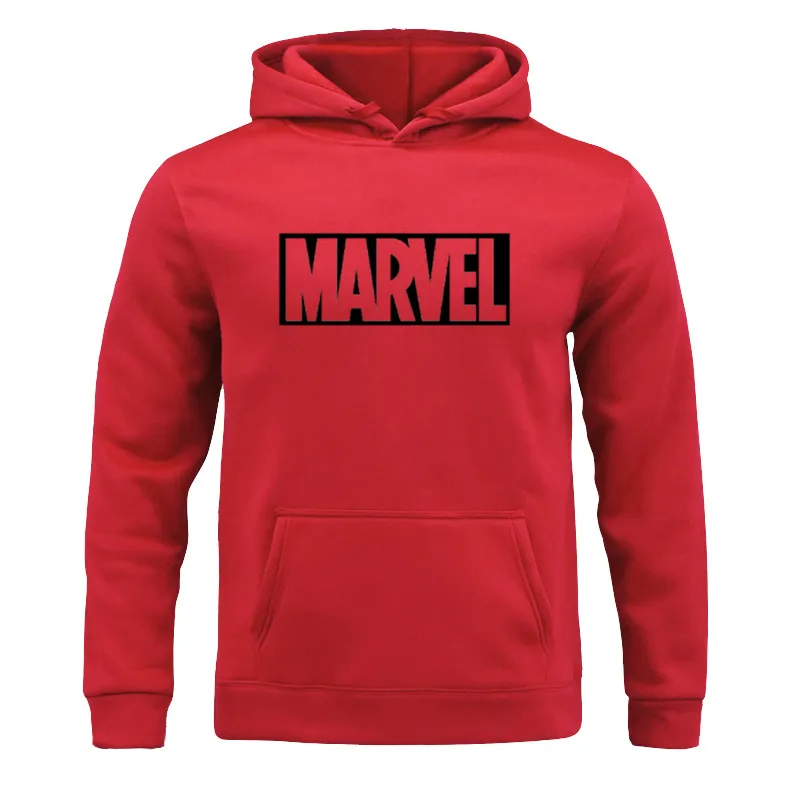 Кофты с капюшоном "Marvel" пуловер с длинными рукавами и капюшоном Зимние флисовые Топы крутая уличная одежда джокер для подростков, для мужчин и девочек, одежда для пары, пальто - Цвет: HONG-HMWD