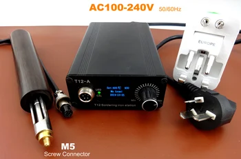 

100V-240V Leather Craft Electric Edging Creasing Machine Soldering Iron Replace Head Tip Creaser Edger Tool Set Carving Stamping