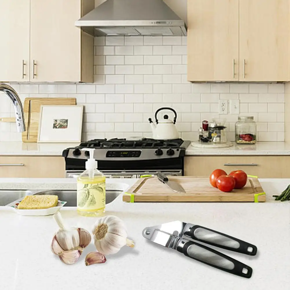 Garlic Grater Stainless Steel Kitchen Garlic Mincer And Crusher Peeler Garlic Press