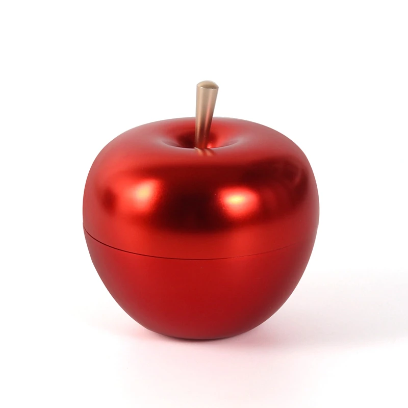 

Christmas Red High Sale Apple Shaped Mini Storage Box Metal Case Wedding Favor Organizer Container Jewelry Display Gift Lovely