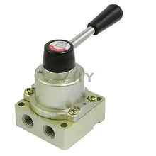 Пневматический воздушный поток управления шаровой конец ручной рычаг клапан 1.0MPa 1/4 PT VH200-02