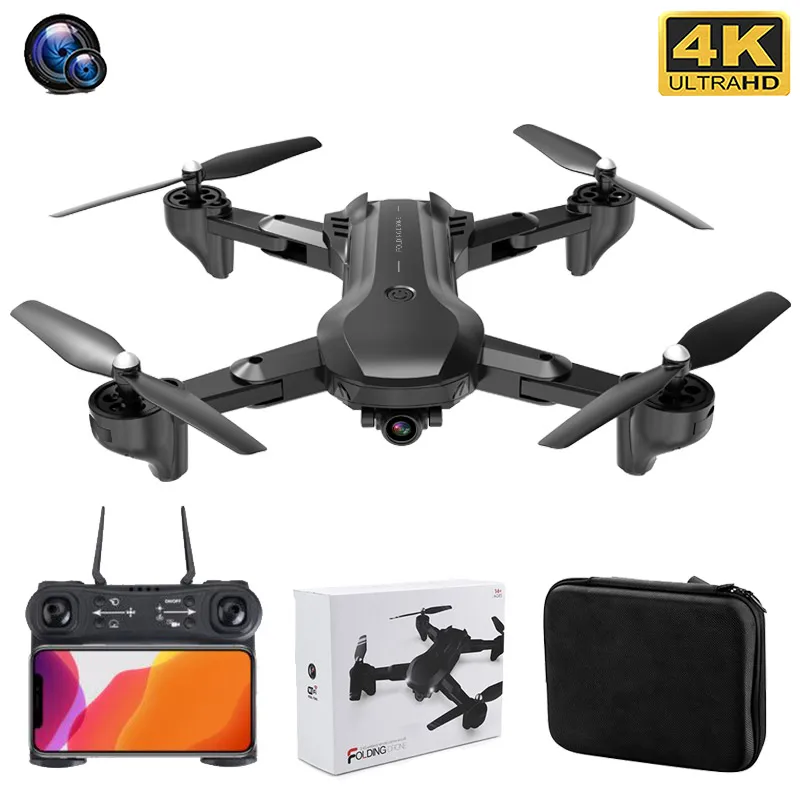 XKJ H26 RC Дрон оптическое позиционирование потока 4K HD Двойная камера профессиональный воздушный вертолет для