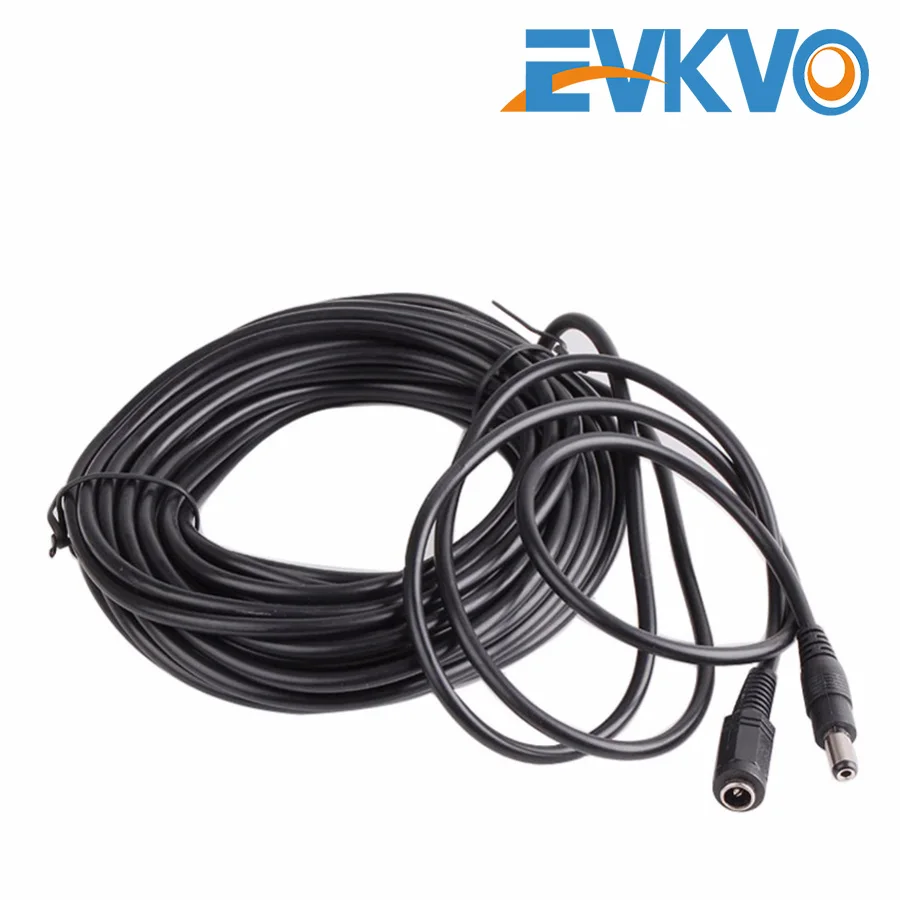 Extensor de Cable de alimentación para cámara de seguridad, 5M, 16,5 pies/10M, 33 pies, 5,5x2,1mm, 12V de potencia (no funciona para cámara PTZ)